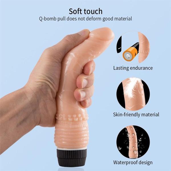 Dildo Vibrator For Women Vibrating Penis Sex Toys Vagina G Spot Vibrator Anal Massage Masturbator Adult Toys Simulation Electric Dildo For Women