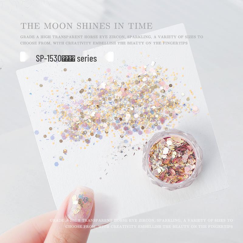 

Nail Art Iridescent Glitter: Mixed Coarse & Fine Sequins