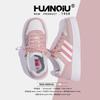 Global platform pink board shoes women's ZHQ68119 spring new shoes women's campus style students versatile white shoes