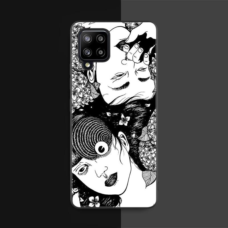 Anime Junji Ito Tees Horror Case For Samsung Galaxy A12 A02S A22 A32 A52 A72 A71 A51 A41 A31 A21 A11 A50 A70 A10S A20S Cover