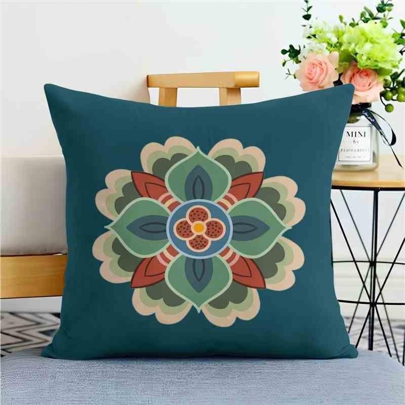 Classical Pattern Pillow Coversofa Living Room Cushion Cover Officewaist Pillow Bedside Square Pillowcase Removable and Washable