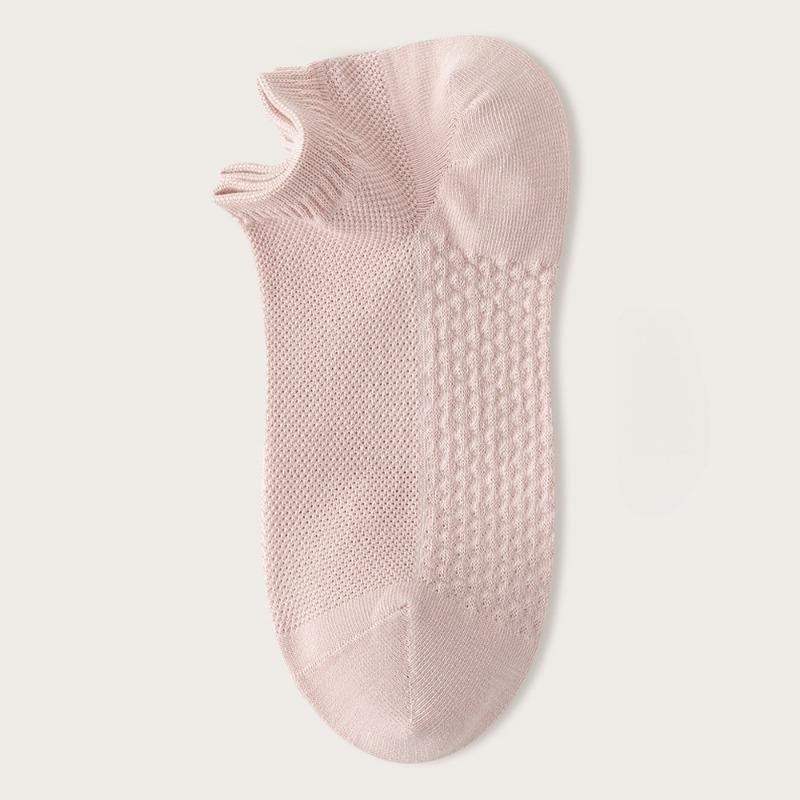 5 Pairs Soft Women Solid Color Ankle Sock Breathable Sweat-Absorbent Comfortable Cotton Low Cut Sports Socks High Quality Female Socks