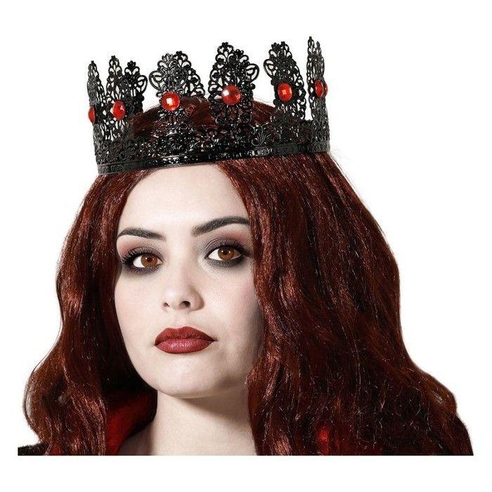 Couronne Métal Noir Roi Médiéval