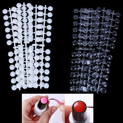 120 Stück Nagellack-Paletten-Punkt-Flach-Maniküre-Farbkarten-Gel