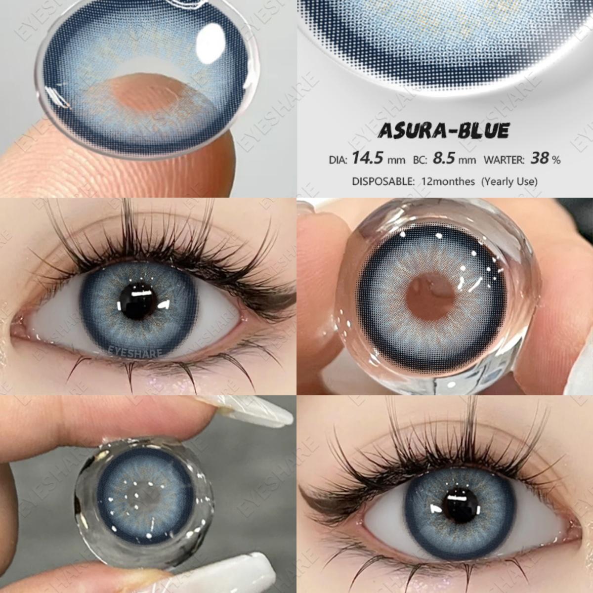 

EYESHARE Цветные контактные линзы Синие контактные линзы Коричневые линзы для очков Зеленые контактные линзы Серые натуральные линзы 1 пара 0