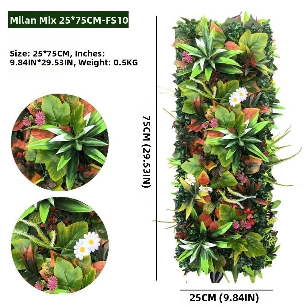 Realistic Artificial Plant Grass Wall Ivy Vibrant Greenery Faux Jungle Grass Panel Rattan Leaves Branches