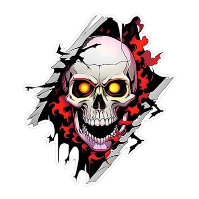 Tuwlopyu Totenkopf Aufkleber, Amerikanischer Totenkopf Autoaufkleber | Halloween Skelett Aufkleber - Gruselig