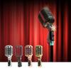Metal Dynamic Microphone Metal Appearance with Retro Frame Self-tensioning Metal Frame for Stage and Studio Use
