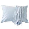 Sleep Tailor Made In Satin Extra Long 315 Thread High Density Scandinavian Hotel Etoile 43 X 63 Cm Shell Pillowcase, Japan, 100% Cotton, Stripe,