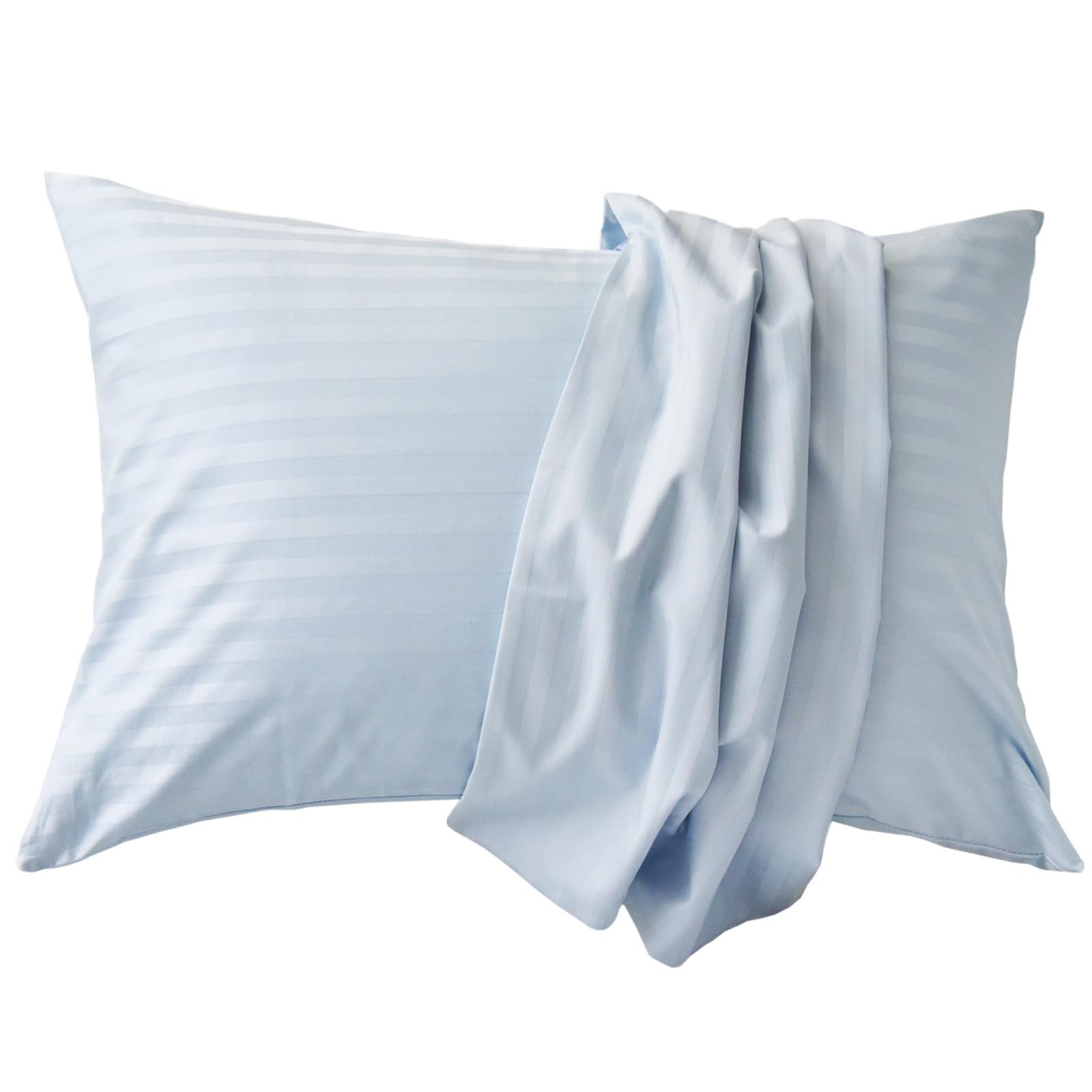 

Sleep Tailor Made из сатина Экстра длинный 315 нитей Высокая плотность Скандинавский отель Etoile 43 x 63 см Наволочка для подушки-ракушки, Япония, 100% хлопок, Полоска,