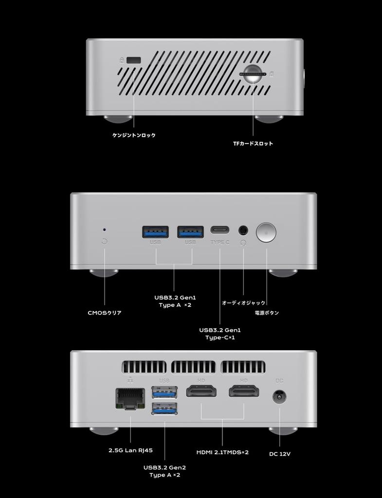 MINISFORUM UN150P Mini PC with Intel N150 DDR4 16GB 512GB RJ45 HDMI X and Triple Display Output RAM, SSD, Wi-Fi 6, BT5.2, 2.5G LAN, 2/USB-C,