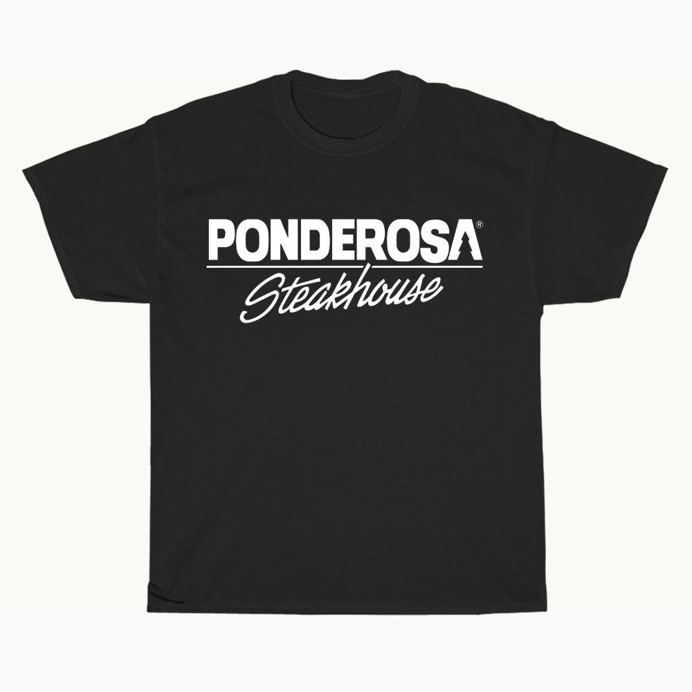 New Ponderosa Steakhouse logo Unisex T-Shirt Funny Size S to 5XL 3XL