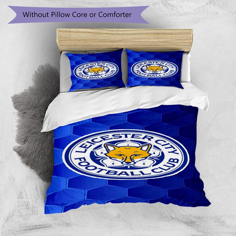 City Football Club Printed Pattern Duvet Cover Set – includes 1 duvet cover and 2 matching pillowcases Bedroom decor Christmas gifts