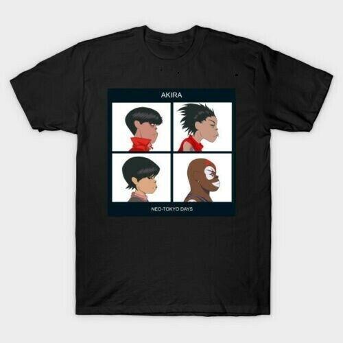 

Чорна унісекс футболка Akira Neotokyo Days Gorillaz Demon Days Parody XXXXL