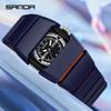 SANDA Men's Y2K Retro Luminous Sports Watch - Irregular Quartz, Waterproof