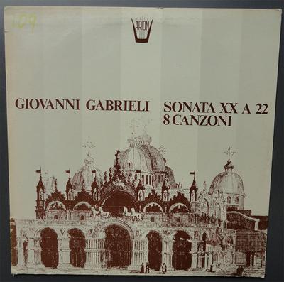 LP Record GIOVANNI GABRIELI  HARMONIE DE CHA  Sonata XX A 22 8 Canzoni ARN90612 Arion US Classical Used