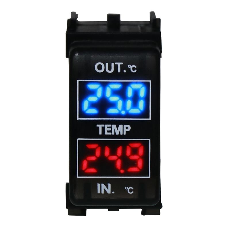 Car Internal And External Temperature Display Dual Temperature Sensor For Nissan Qashqai X-Rail Sunny NV200 Teana