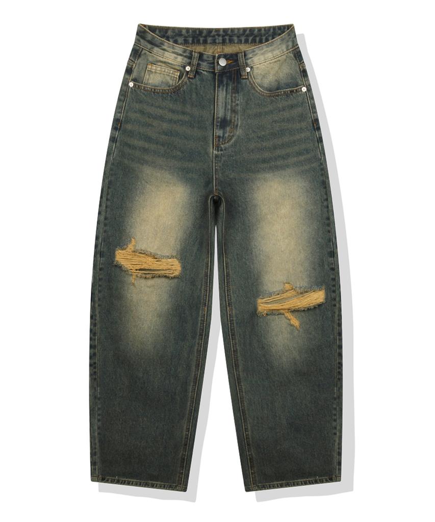 Beijiglabel Mild Balloon Wide-Washed Denim Pants 2 Color [Blbd_4016]