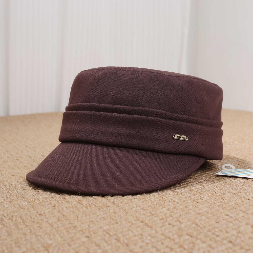 Pile hat children autumn and winter plain face small bag hat Internet celebrity black fashion versatile cold hat confinement hat