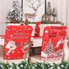 Christmas Kitchen Chair Decor Removable Decorative Chair Cover Festival Theme for Kitchen Table Home Decoration