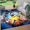 1pc Snow White Pattern Area Rug Soft Flannel Floor Mat for Living Room,Office,Bedroom and Carpet,Sofa Coffee Table Floor Mat
