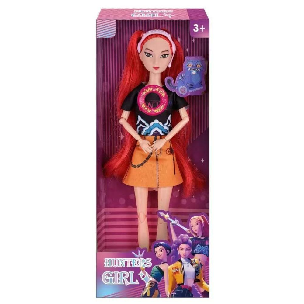 Com Acessórios de Instrumentos Musicais, Música Tema Canção 11,5 Polegadas Sólido K-POP Caça às Bruxas Grupo Feminino 11 Articulações Boneca de Brinquedo