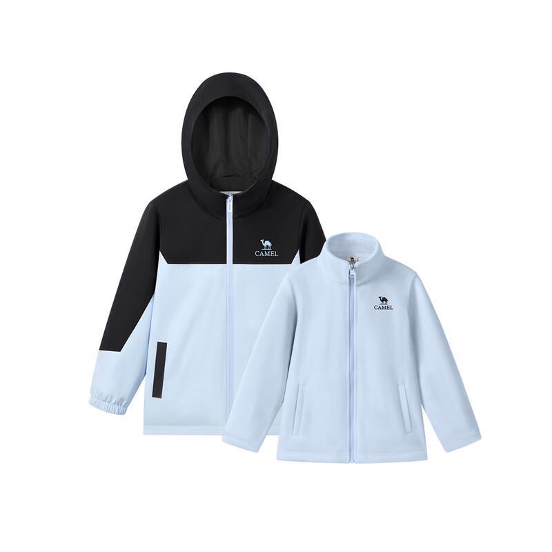 Camel Kids  Outdoor 2-Piece Windproof & Warm Fleece Jacket Set 140