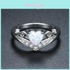 Creative European American Female Fashion Jewelry Heart-shaped Copper Ring Cy107
