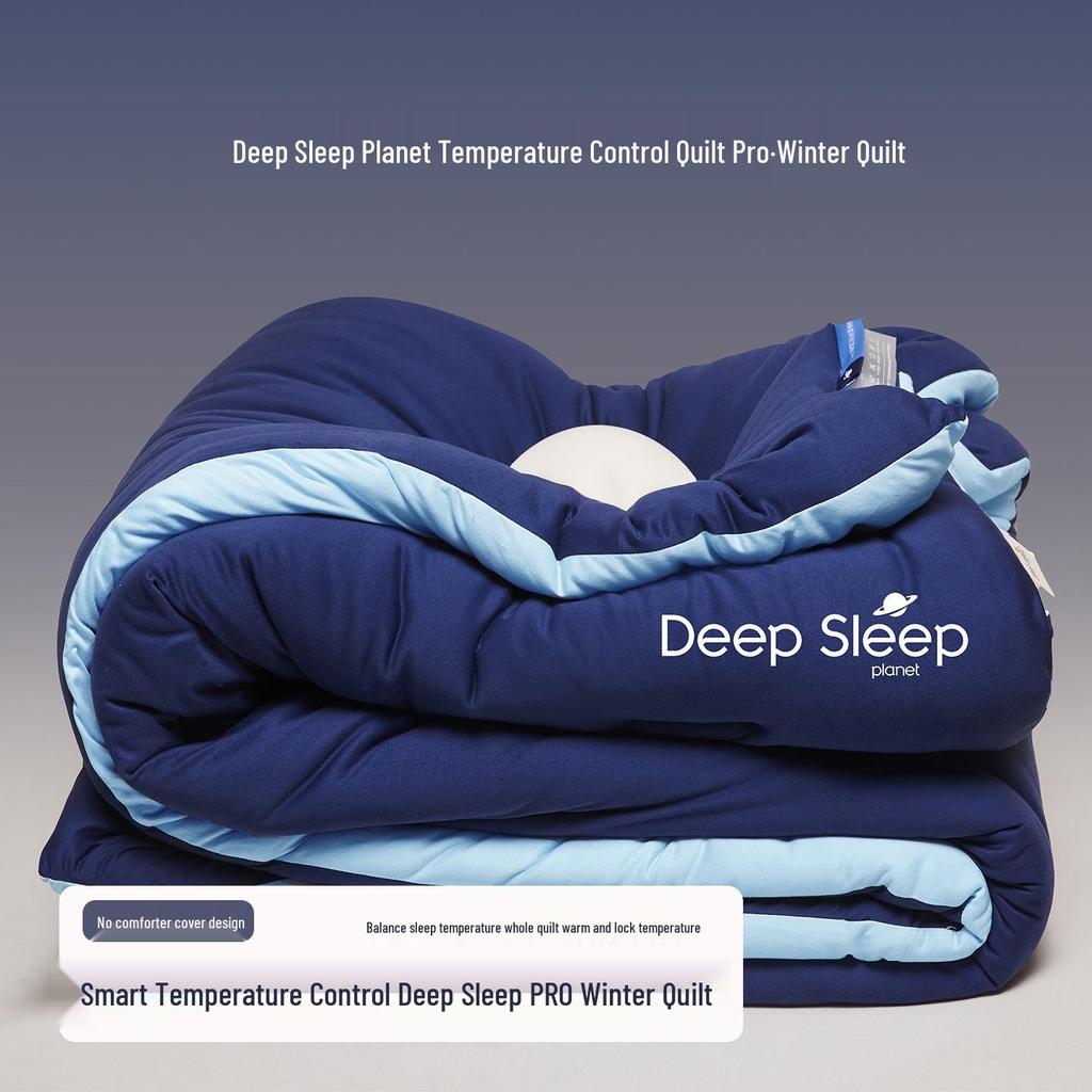 Deluxe Multi-Style Hotel Quilt: Machine-Washable, Double-Layer, Perfect for Spring & Autumn, Four Seasons Sleep Solution.