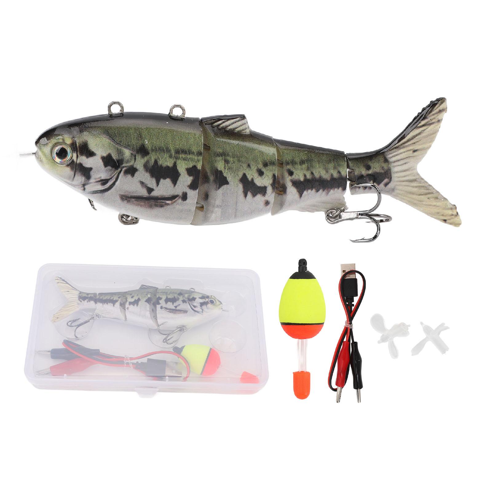 

Электрическая рыболовная приманка USB Перезаряжаемая Многосекционная Реалистичная Светодиодная Электрическая Блесна для Пресной Воды BL H1