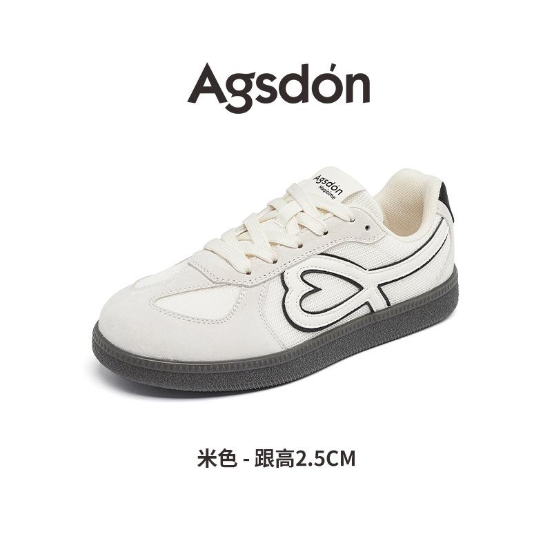 Augustine Red German Training Shoes Autumn Round Head Natal Year Light Sports and Leisure Board Shoes