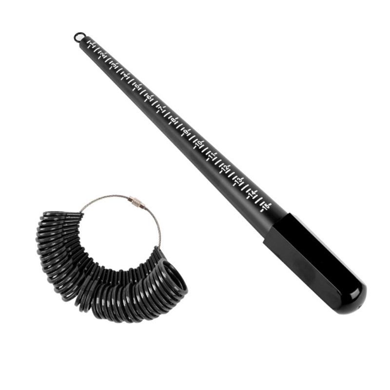 Ring Measurer and Ring Sizer Ring Measurement Stick Black American Degrees Rings and Ruler Ring Making Tools