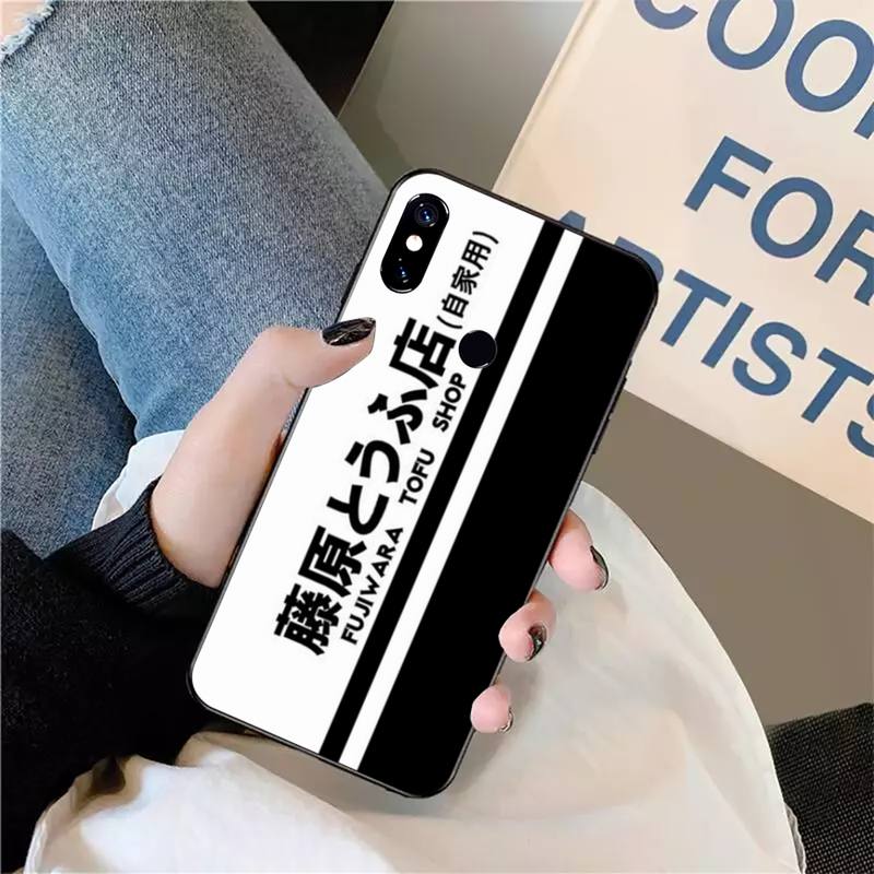 Initial D AE86 Cartoon Auto Luxus Design Abdeckung Telefon Fall Für Xiaomi Redmi Hinweis 7 8 9 t max3 s 10 pro lite