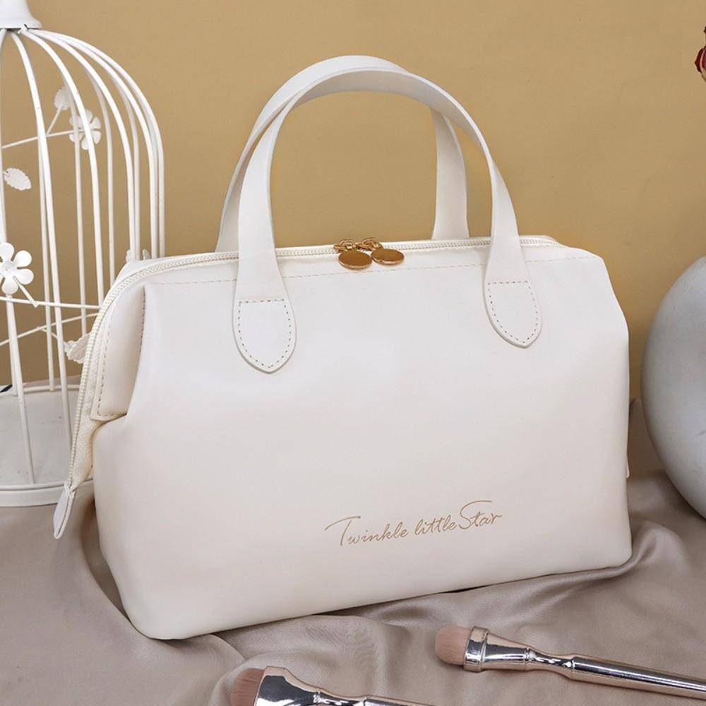 Portable PU Makeup Pouch Large-Capacity Multifunctional Toiletry Kit Travel Cosmetic Bag  Women