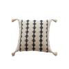 New Rustic Retro Lumbar Pillow Cover with Tassels Cotton Linen Cushion Covers Decorative Pillowcase Farmhouse Decor