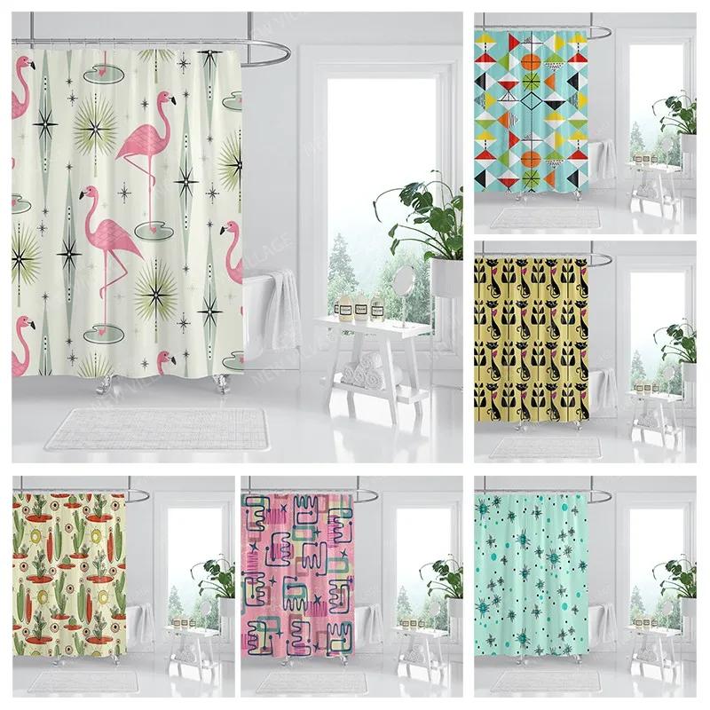 Waterproof Fabric Shower Curtains Bathroom Curtain Accessories Bath Curtain for Shower 180x200 240*200 Boho Decoration Abstract