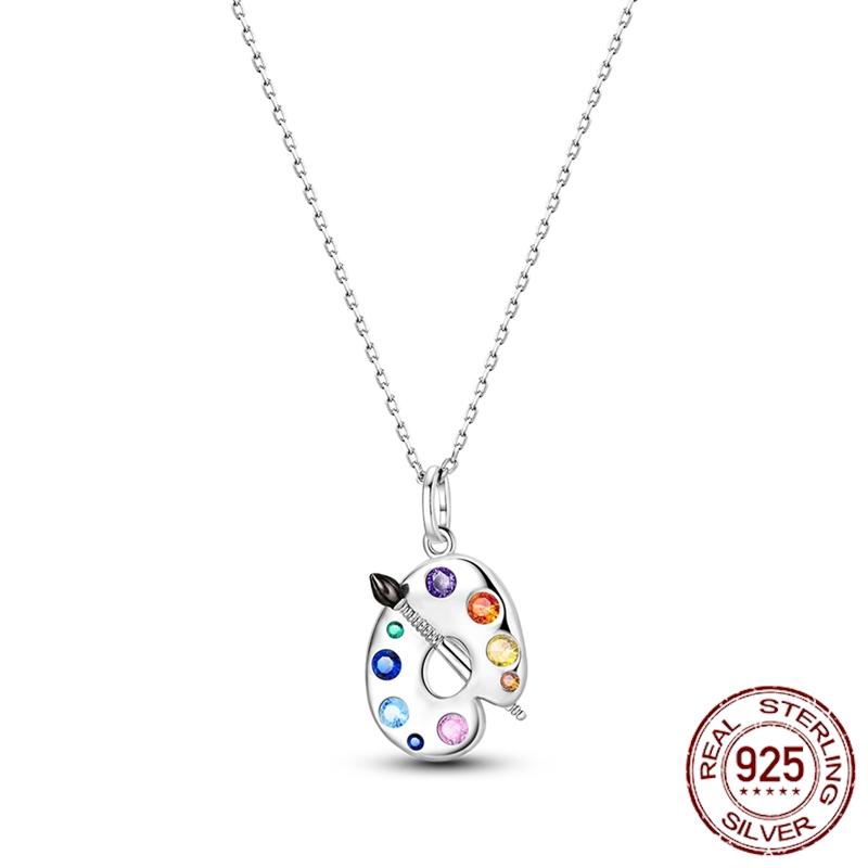 MULA Hote Heart Pendant Necklace 925 Silver Snake Neck Necklace Original Bracelet DIY Jewelry Fashion Luxury Women