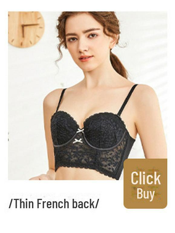 Women's French Lace Fishbone Bra - Sexy, Summer Vest Style, Body-Shaping Bra