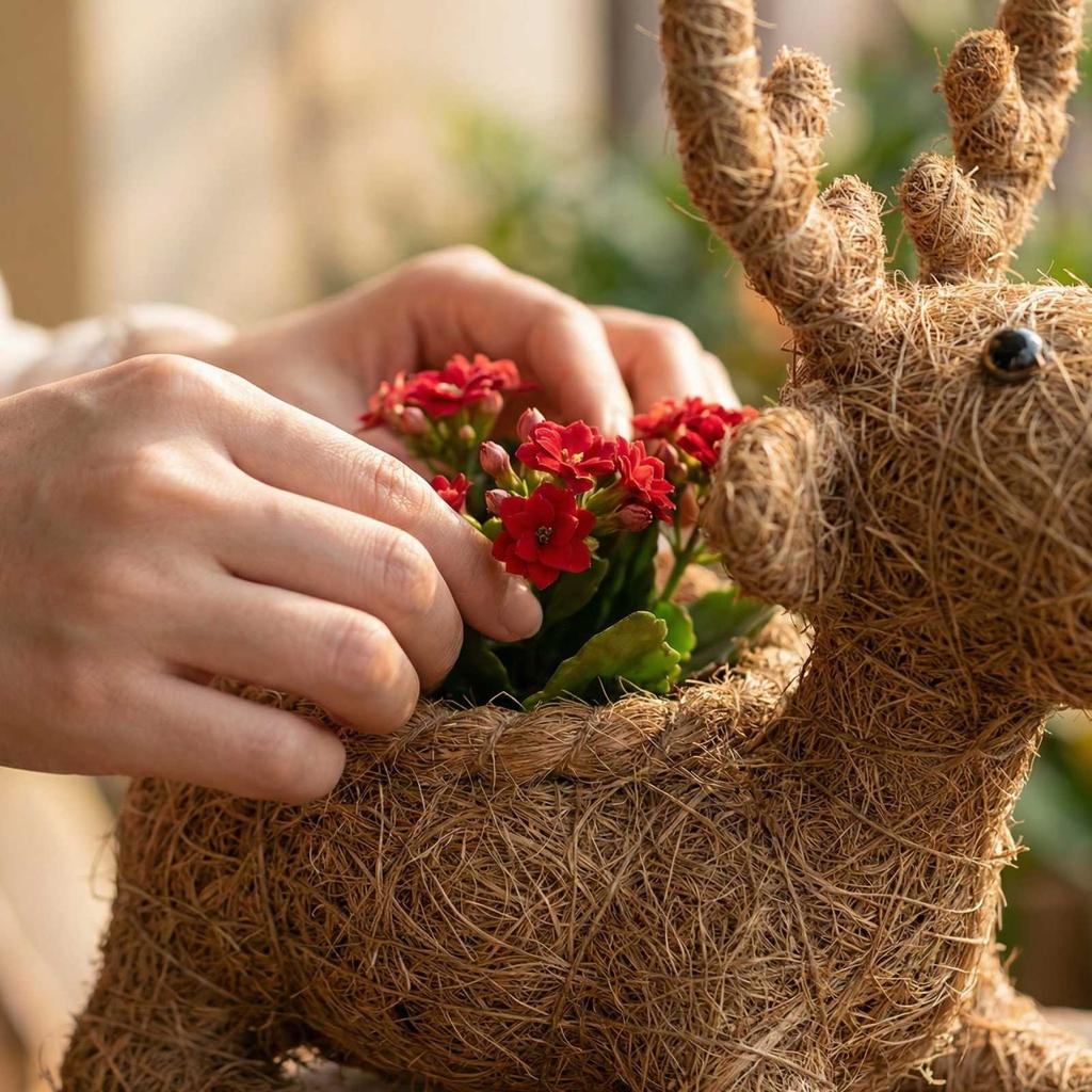 Kreative Blumenkörbe für Gartendekoration und Terrassendekoration, Niedliche Blumenkörbe
