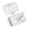 Clear Lid Butter Slicer Box Fresh-keeping Cheese Keeper Portable Butter Storage Box  Kitchen Baking
