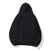 Men Hoodie with Solid Color Hood Large Front Pocket Pullover Sweatshirt Loose Fit Sports Tops Street Wear