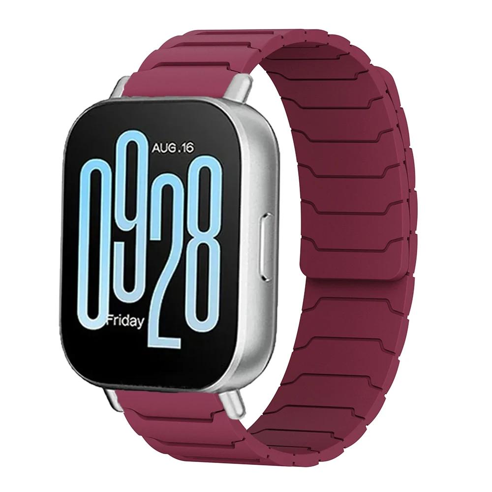 22mm 20mm Magnetic Band For Samsung Galaxy Watch 7 6 5 4 3 Silicone Loop Strap For Huawei Watch GT5/4/3Pro 46mm For Redmi Watch