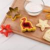 Stainless Steel Sandwich Cutting Mold Multi-purpose Portable Cartoon Heart-shaped Biscuit Molds with Hand Guard Baking Tools