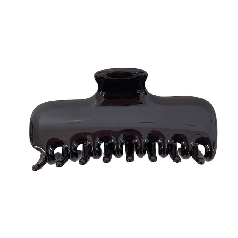Korean Style Acetate Hair Claw Clip for Women - Jelly Design Bun/Bangs Accessory