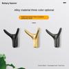 Hanging Wall Mount Hook Zinc Zinc Zinc Alloy Cabinet Storage Hook Bedroom Ox Horn Dual Hanger  Wardrobe