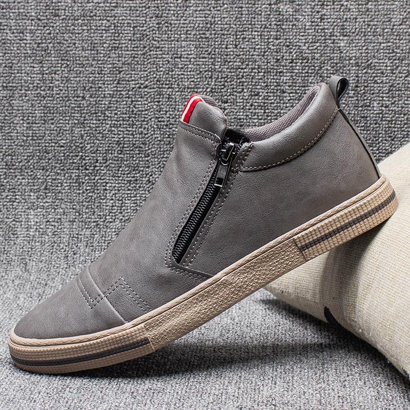 New Fashion Style Mens Casual Shoes High-top Plus Cashmere Mens Casual Shoes for Autumn and Spring Mens Sneakers
