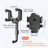 2027 Upgraded Rearview Mirror Car Phone Mount – 360° Rotatable & Telescopic Arm, Universal Clip-On Holder for All Smartphones