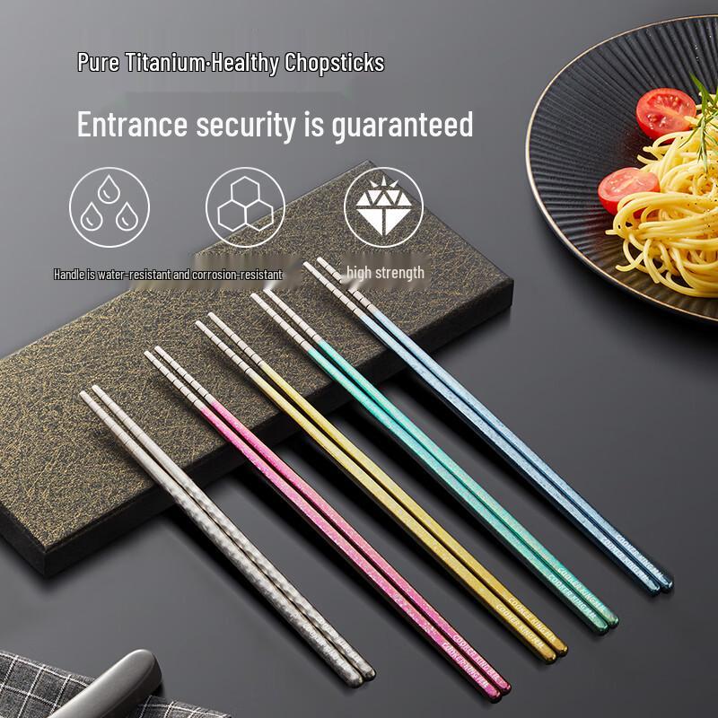 Chui Da Huang Titanium Crystal Colored Chopsticks