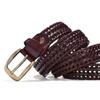 Adjustable Weave Belt Men 3.5cm Width Braided Waist Belt Fashion Woven Leather Belts  Male