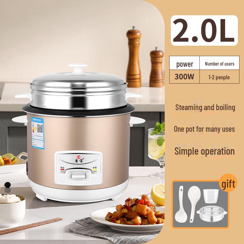 Compact 3L Rice Cooker: Ideal for Two-Person Households, Dorms, or Gifts, with Multifunctional Features.